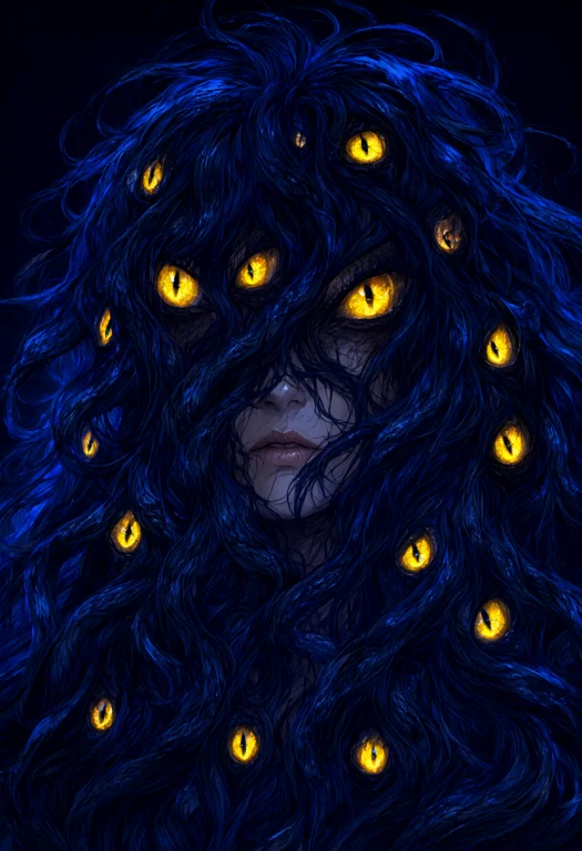 Surreal Digital Illustration Of A Mysterious Character, Head...