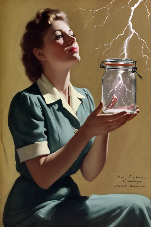 Harry Anderson Style, Mid-body Conceptual Editorial Illustra...