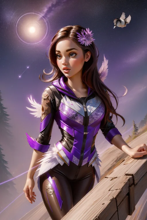 1girl, Loraamymatt0.6 Amymatt, Decoupage, Artstation, Full O...