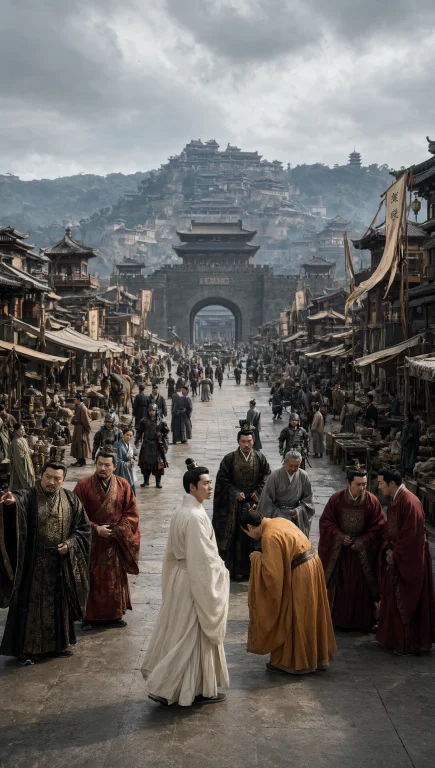 Photorealistic Cinematic Ancient Chinese Cityhistorical Epic...