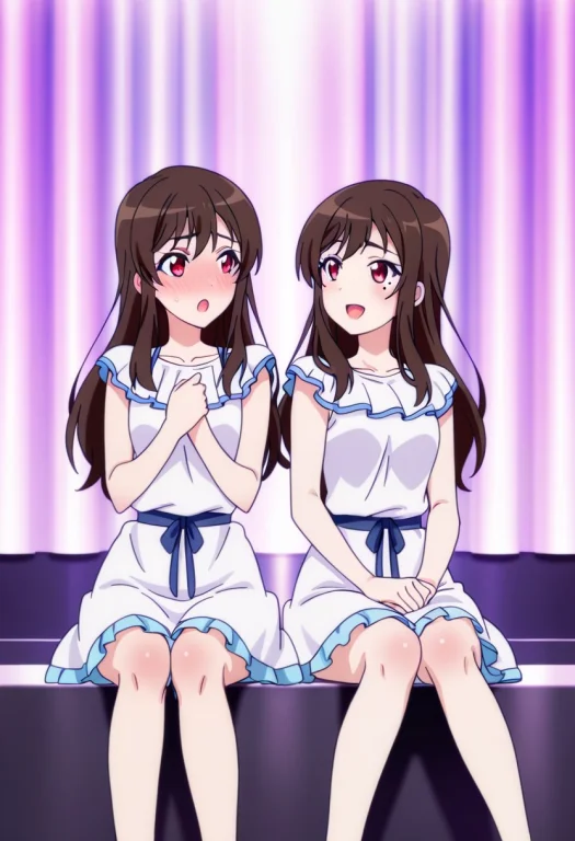 Anime Screenshot, Anime Coloring, 2girls, Clone, Hinashi Koy...