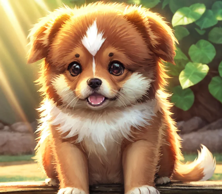 2 Girls1.2 , 1 Pomeranian Puppy, Cute, Outdoors, God Rays, K...