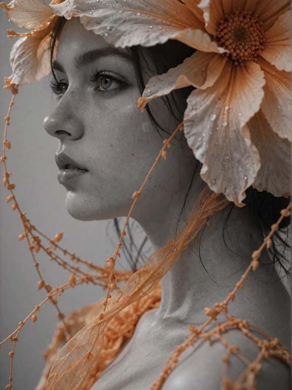 Profile View, Side Profile, 1girl, Serene Expression, Lookin...