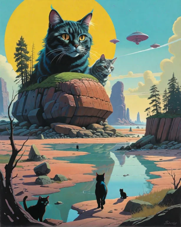 Masterpiece,best Quality, Art Painting By Simon Stlenhag And...