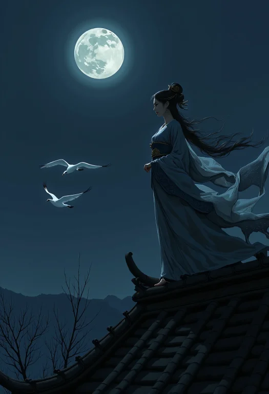 Zhongfenghuastyle, A Beautiful Traditional Chinese Woman Sta...