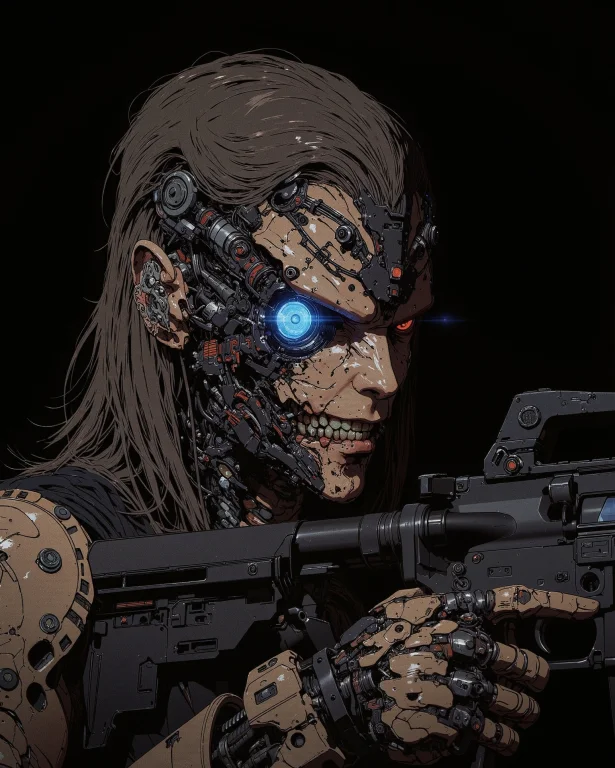 A Heavily Augmented, Female Princess Figure With A Sinister,...