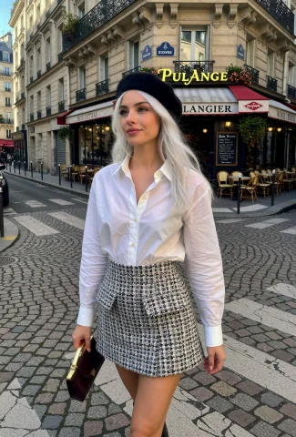 Model Z-image Turbo Prompt A Chic, Sophisticated Street-styl... — Stable Diffusion AI Prompt: MODEL: Z-Image Turbo PROMPT: A chic, sophisticated street-style photograph of a...