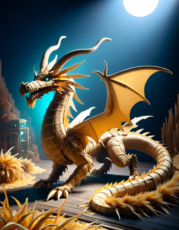 Retro Cyberpunk Masterpiece, Best Quality, Colossal Dragon,...
