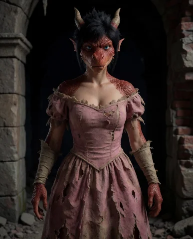 Cinematic Shot Of An Anthro Dragon Woman With A Distinct Dra... — Stable Diffusion AI Prompt: Cinematic shot of an anthro dragon woman with a distinct draconic snout . She is...