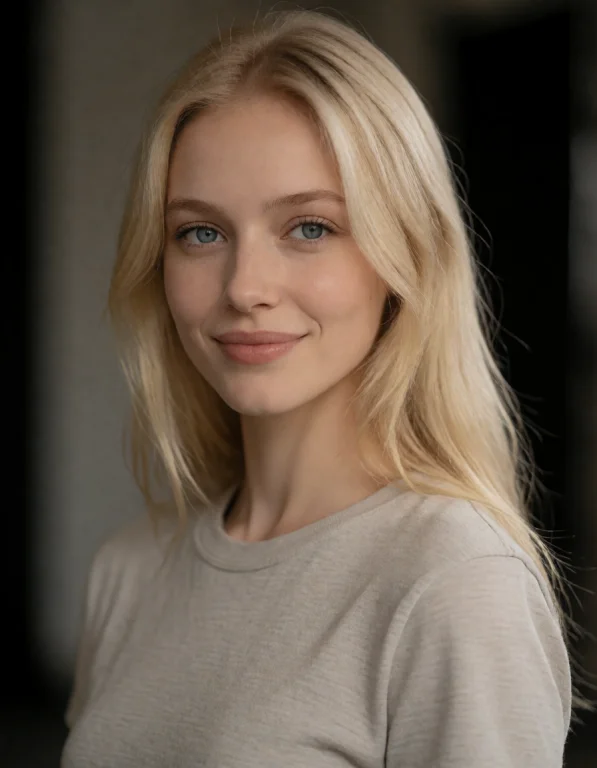 Julia Portrait Studio Shooting. Photorealistic, Candid Photo...