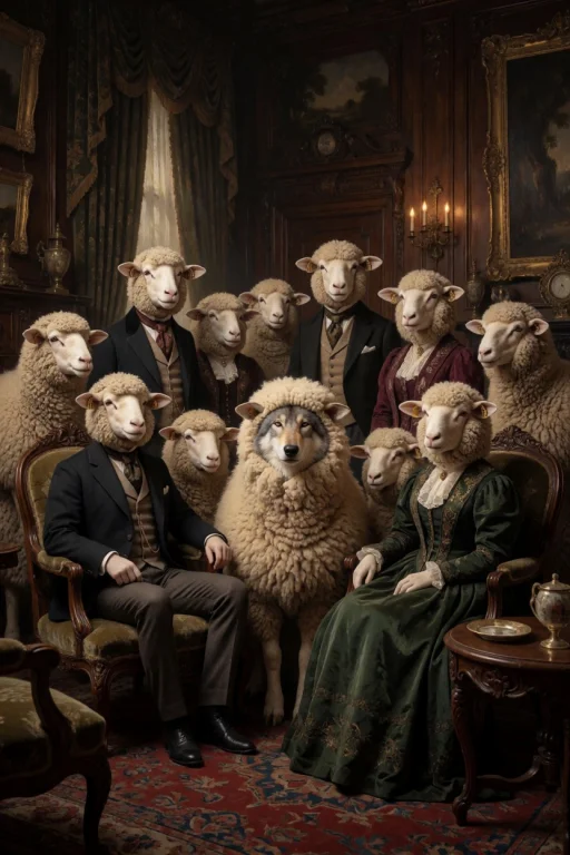 A Grand Victorian Family Portrait Inside An Opulent Aristocr...