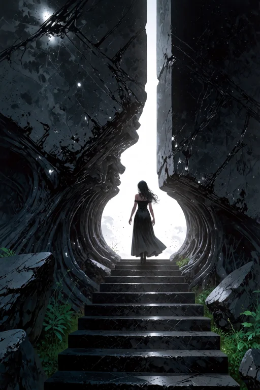 , A Heart 7she Ascended The Stairs, Each Step Slick With Alg...
