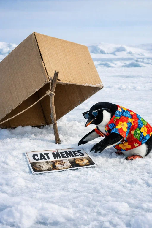 A Box Propped Up By A Stick, Forming A Classic Cartoon Trap,...