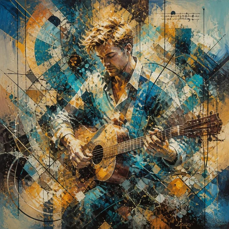 Create A Detailed, Complex Abstract Rendition Of This Image.