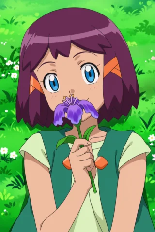 On Grass, Lying, Holding Flower, Iris Flower, Sniffing Flowe... — Stable Diffusion AI Prompt: on grass, lying, holding flower, iris flower, sniffing flower,upper body, mature...
