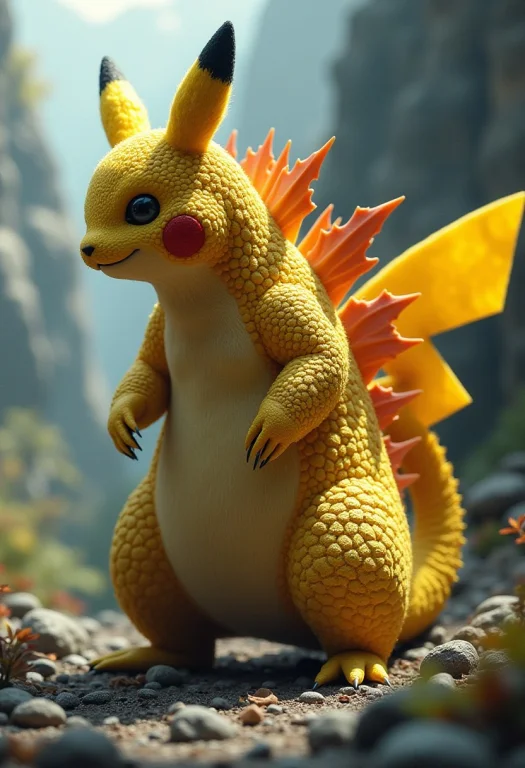 Solo, Realistic Rat Lizard Mixture, Pikachu0.5godzilla0.6, N...