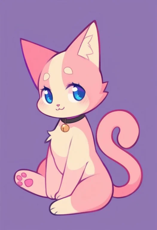 A Small Sweet Cute Cat Sitting