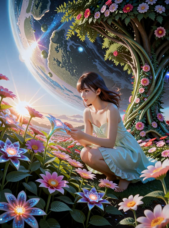 The Garden Of Impossible Flowers In A Dimension Where A Mass...
