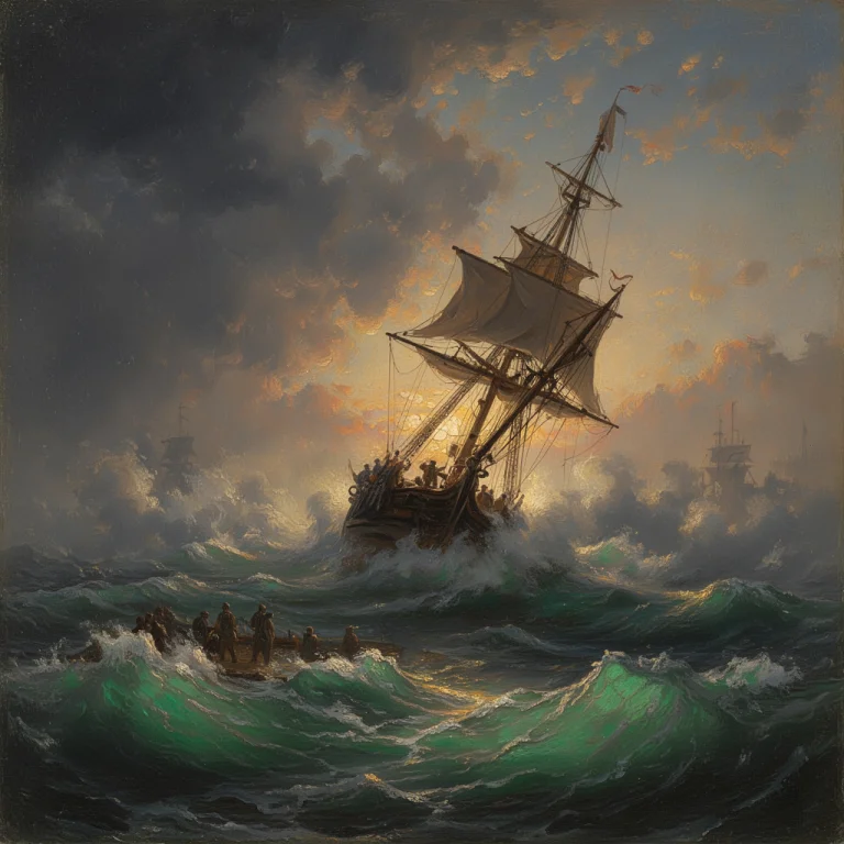 R1280f2aivazovsky The Composition Depicts A Tumultuous Marin...
