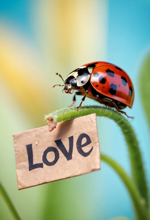 Photograph Of A Ladybug, Macro, Zoomed Shot, High Quality, C...