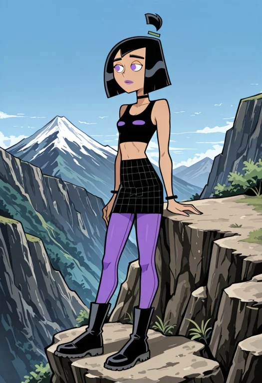 Mountain Side, Cliff, , ,, Athletic, ,small Chest,,,, 1girl,...