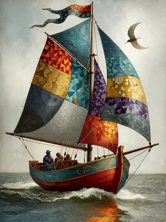 Bradhamel Art Style. A Vibrant, Stylized Illustration Of A S...