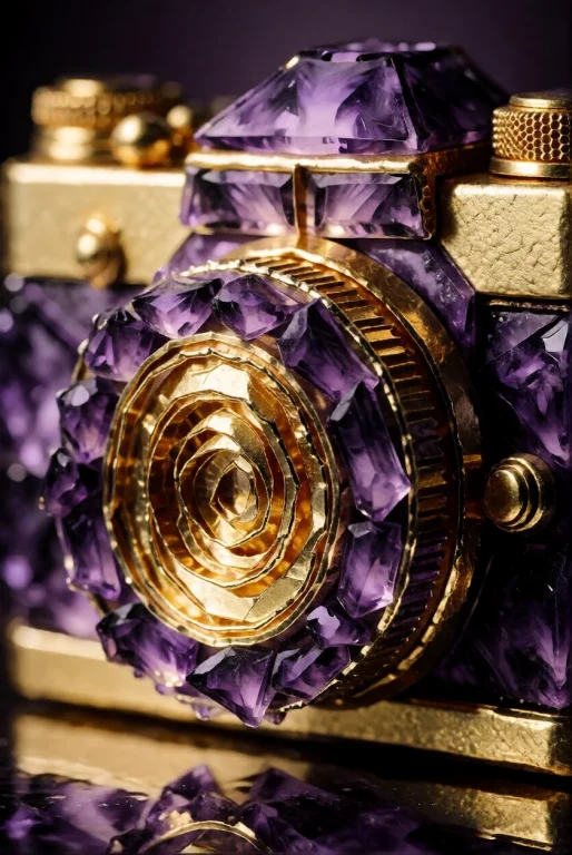 Goldamethystworld, An Old Camera Covered In Chocolate-gold A...