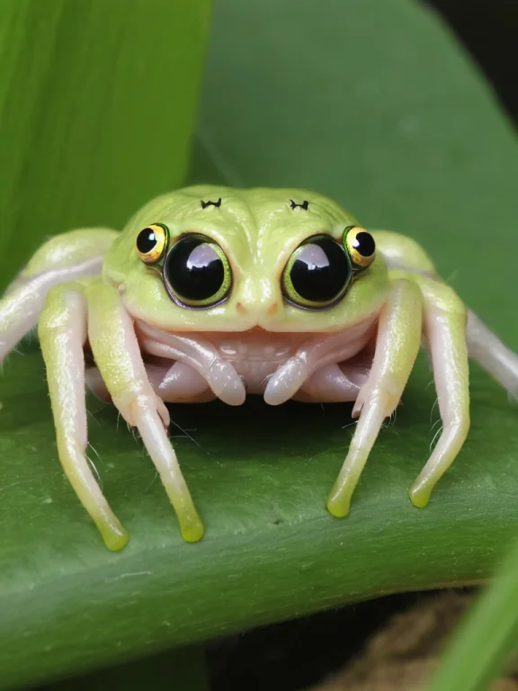 Hybrid Spider1.2and Frog0.95 Merge, Frog With Spiders Eyes,