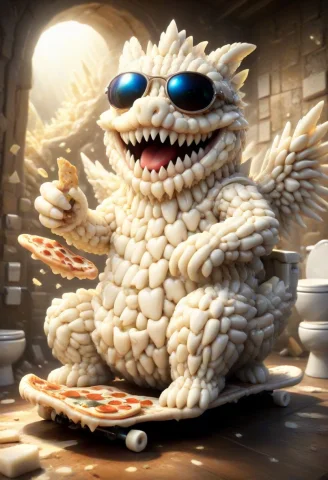 Loraf42dailychallenge0.4made Of Teeth, Whimsical And Playful... — SDXL AI Prompt: made of teeth, Whimsical and Playful, breathtaking, ecstatic An ultra-maximalist...
