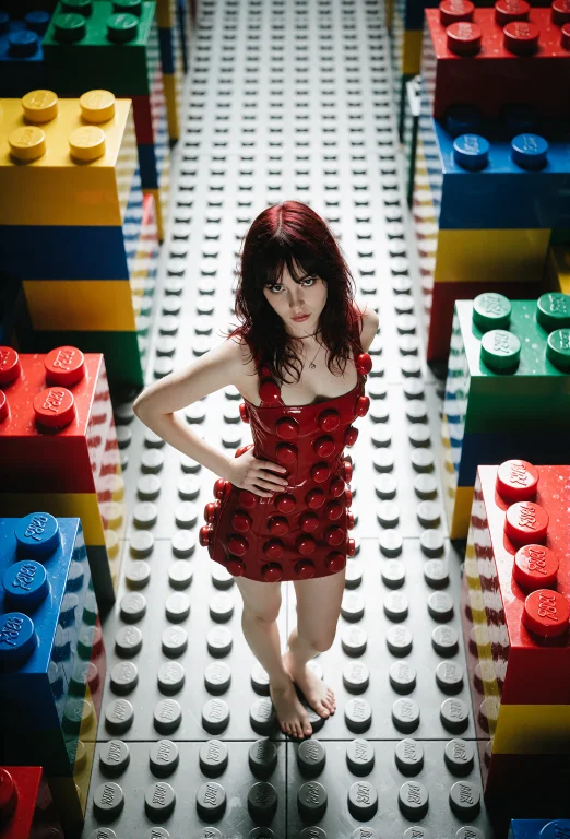 A Bold, Oversaturated Conceptual Fashion Shot In The Strikin...