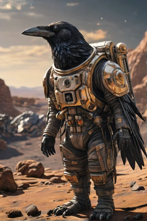A Science Fiction Reimagining Of The Raven, Where A Lone Ast...