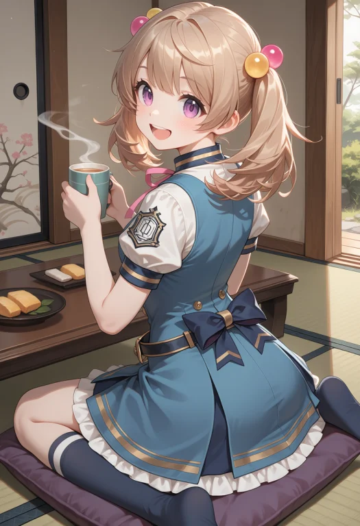 Kgrdmaysc, 1girl, Solo, Twintails, Kneehighs,short Sleeves,...