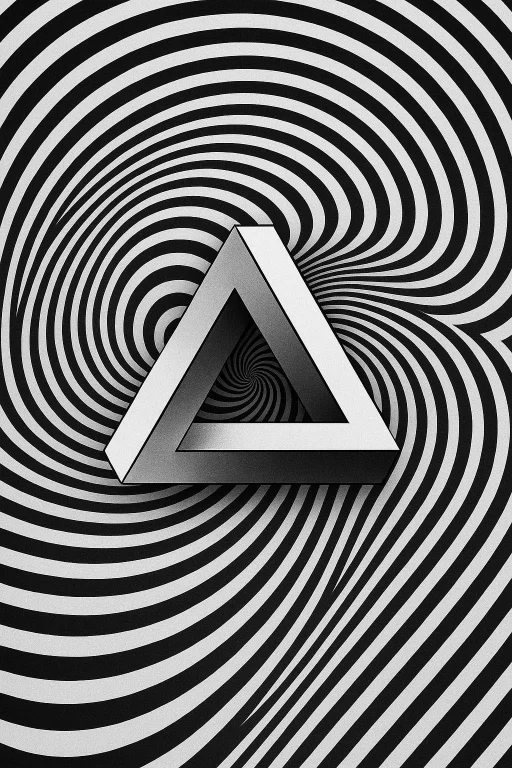 A Mind-bending Black-and-white Optical Illusion Featuring An...