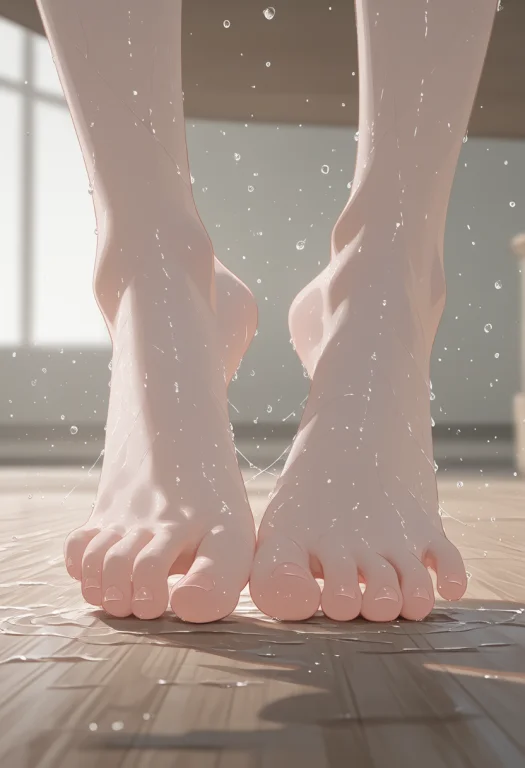 Qaq, This Digital Artwork Depicts A Close-up View Of A Pair...