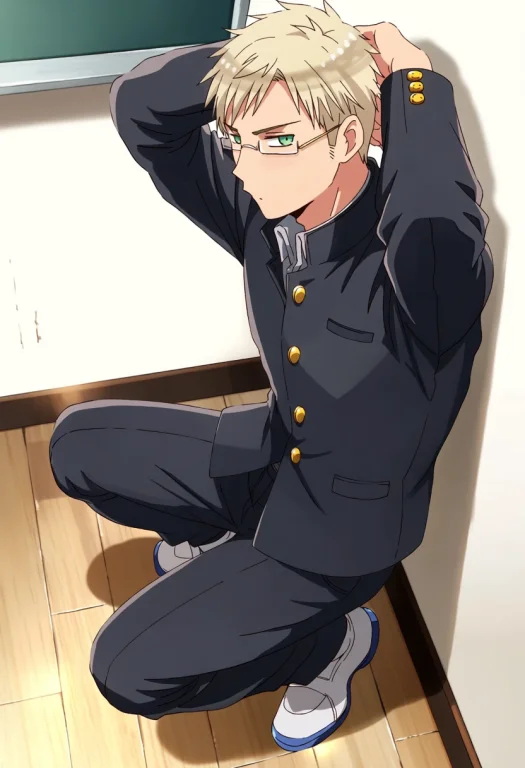 Daswdn-1male Focus, Anime Screencap, Daswdnglasses, Blondeda...