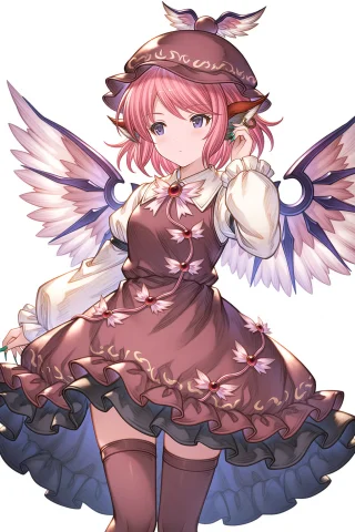 , , Touhou, Mystialorelei, 1girl, Adjustinghair, Birdwings,... — Stable Diffusion AI Prompt: , , touhou, mystia_lorelei, 1girl, adjusting_hair, bird_wings, brown_dress, brow...