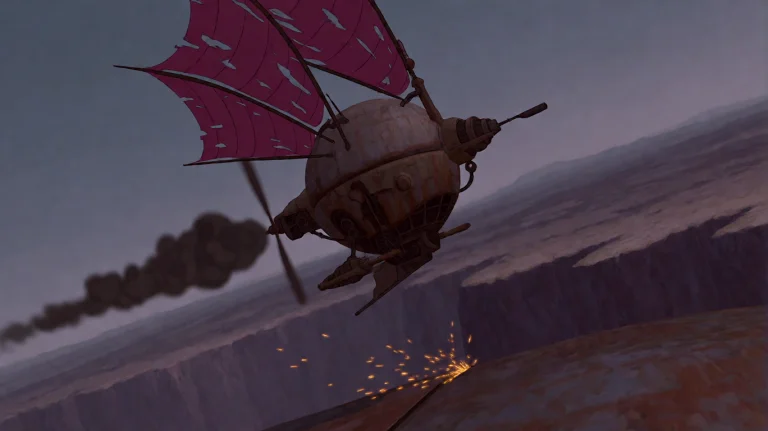 Trsrplnt2002, A Weathered, Mechanical Flying Vessel With A S...