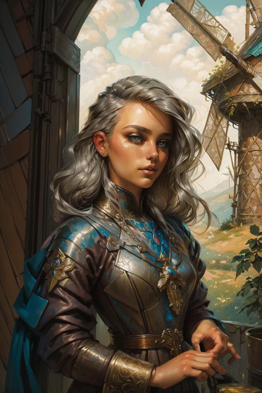 1girl, Loracalmart0.7 Calmart, Vibrant Art Designed By Dan M...