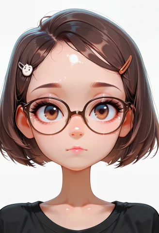 Cu73do11, Head Portrait View, Head Three Quarter View, Short... — Stable Diffusion AI Prompt: Cu73Do11, head portrait view, head three quarter view, short hair, brown eyes, h...