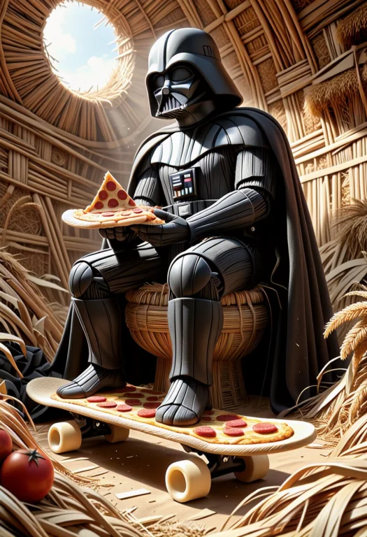 Darthvader Made Of Ral-smlvltnpls, Appearance Of Dry, Fibrou...