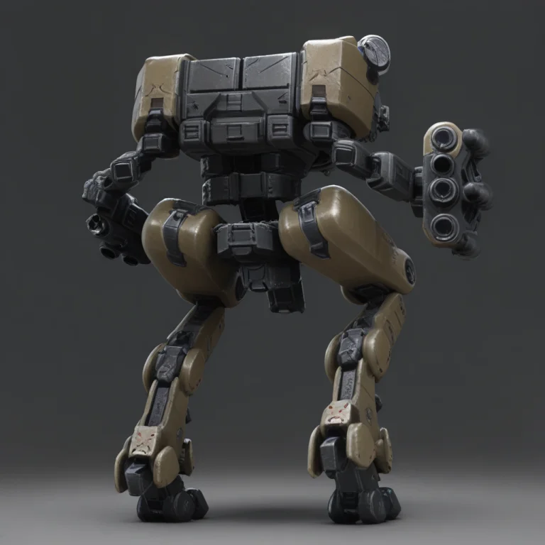 H4mantmech,mecha, Rear View,