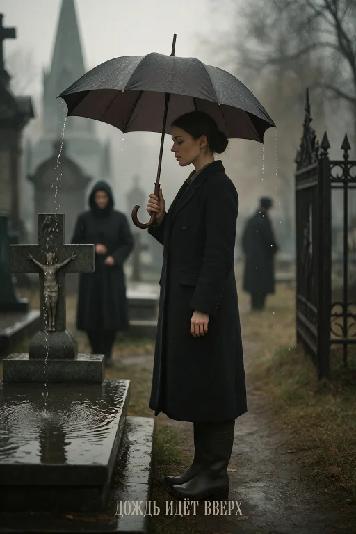Gothic Realism Photography, Full-body Cemetery Portrait Of A...