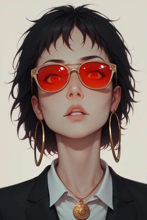 Embeddinglazyup, Embeddinglazympos, Stylized Digital Portrai...