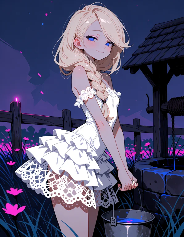 Neonillustration Style, Anime. Hand-drawn Digital Sketch Ill...
