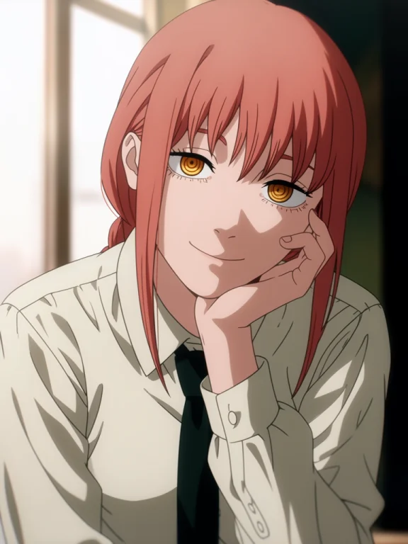 1girl,makima Chainsaw Man,solo,ringed Eyes,looking At Viewer...