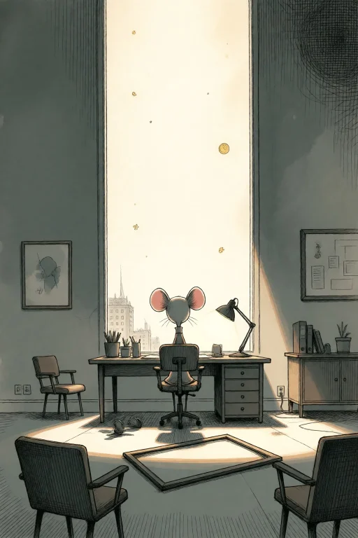 Strangedaal. A Macro View On A Tall Office Window Showing A...