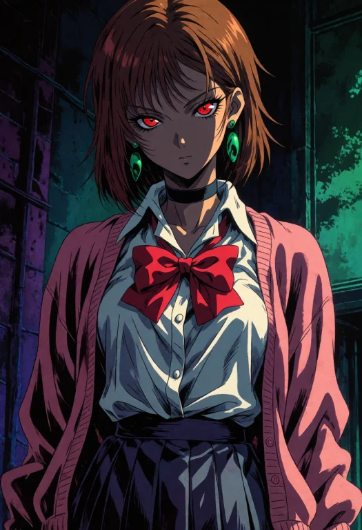 Darkfantasystyle, Dark Fantasy, Retro, Ayase Momo, Hair Betw...