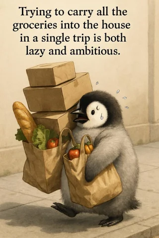 Generate Me A Cute Fluffy Happy Photorealistic Penguin Comic... — Stable Diffusion AI Prompt: Generate me a cute fluffy happy photorealistic penguin comic image. They are wal...