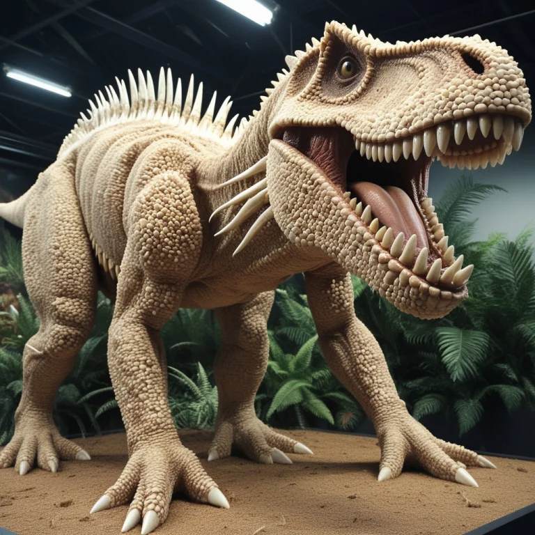 Madefromteef,made Of Teeth, An Animal, Dinosaurs ,a Display...