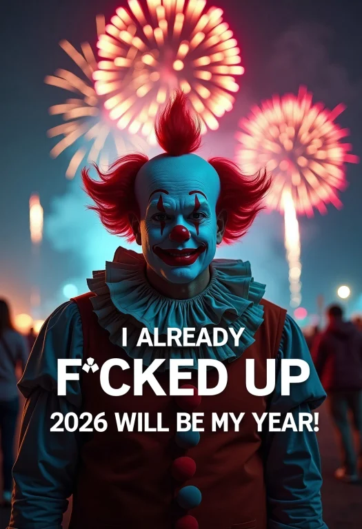 I Already Fcked Up - 2026 Will Be My Year Appears In Bold Wh...